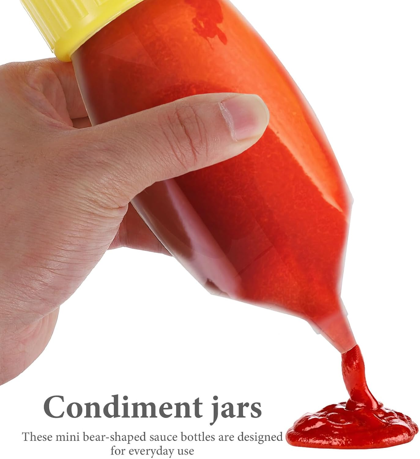 Large Capacity Sauce Dispenser Pump Vertical Squeeze Bottle for Commercial Kitchens Food-grade Condiment Container with Quick-disassembly for Easy Cleaning Precise Dispensing for