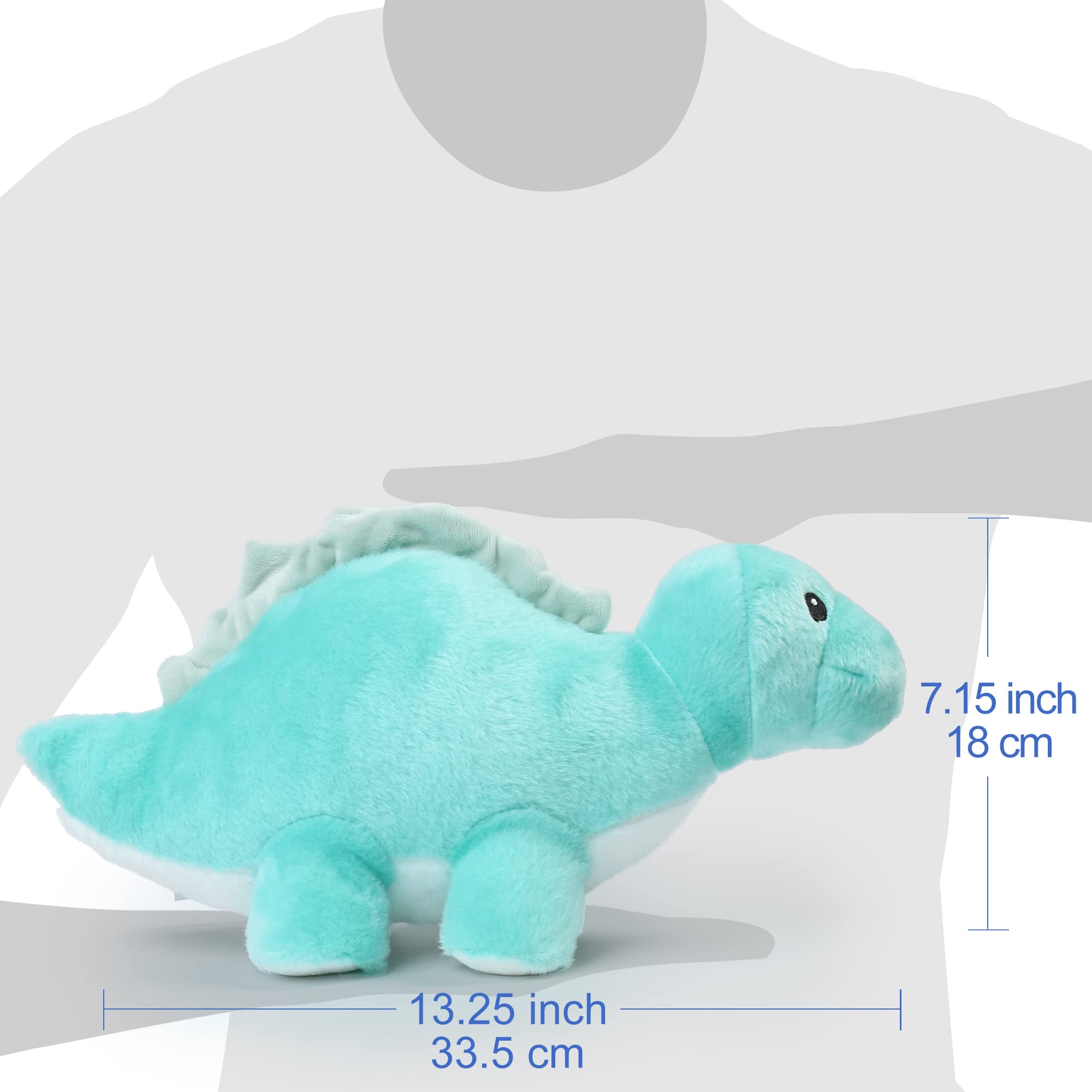 BenBen 10" Green T-Rex Stuffed Animal - Cute Dinosaur Plush Toy For Kids (Dino Gift)