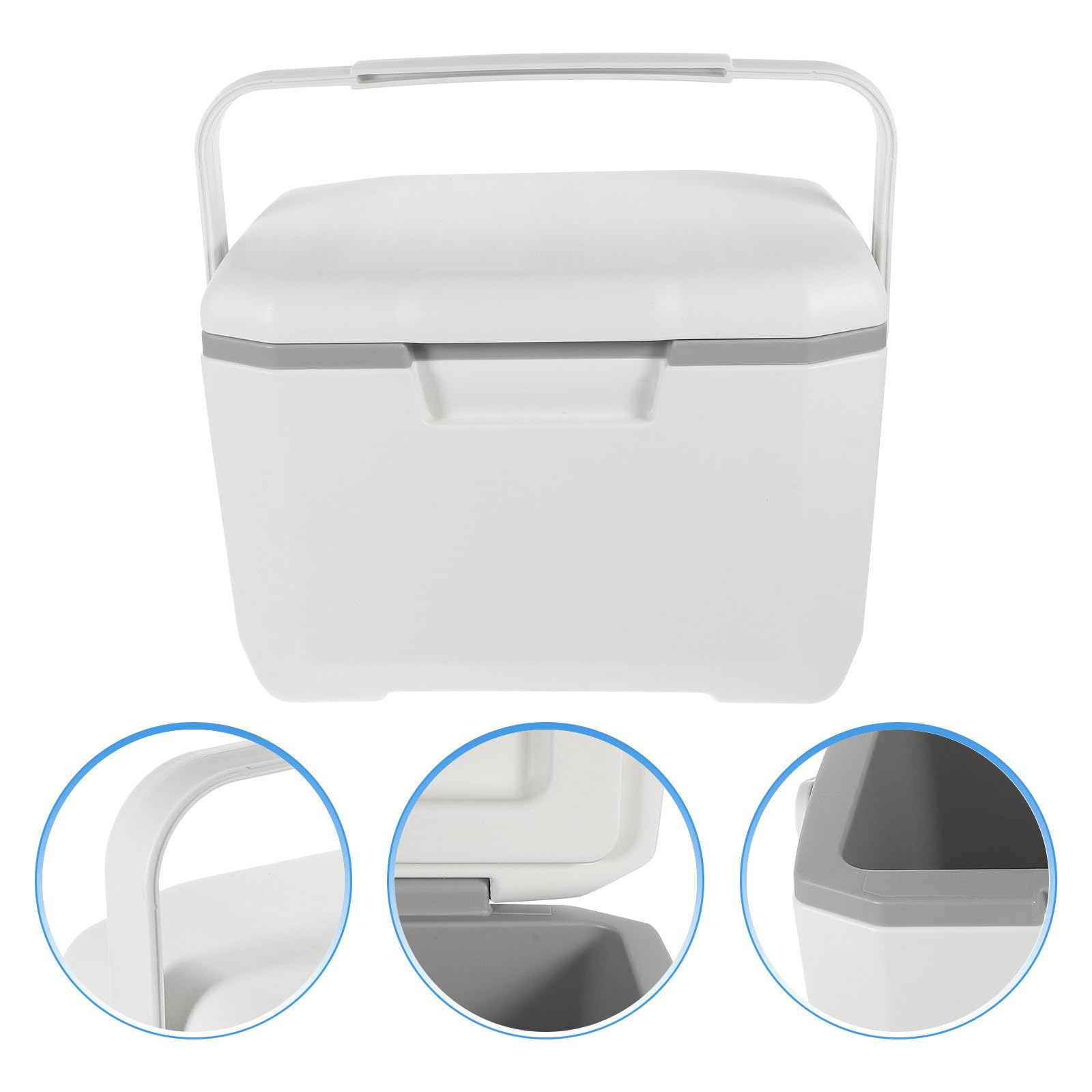 Kisangel Contenitore Termico per Alimenti da 6l Design a Maniglia e Chiusura a Cerniera, Scatola Portapranzo Isolante in Pe e Pu per Ufficio e Campeggio