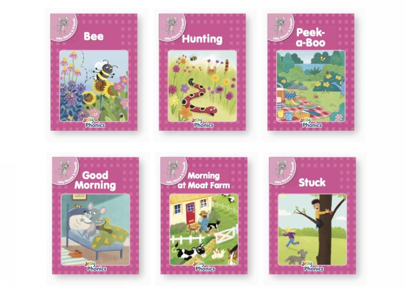 Jolly Phonics Pink Readers Inky Mouse  Friends by Sara Wernham PAPERBACK