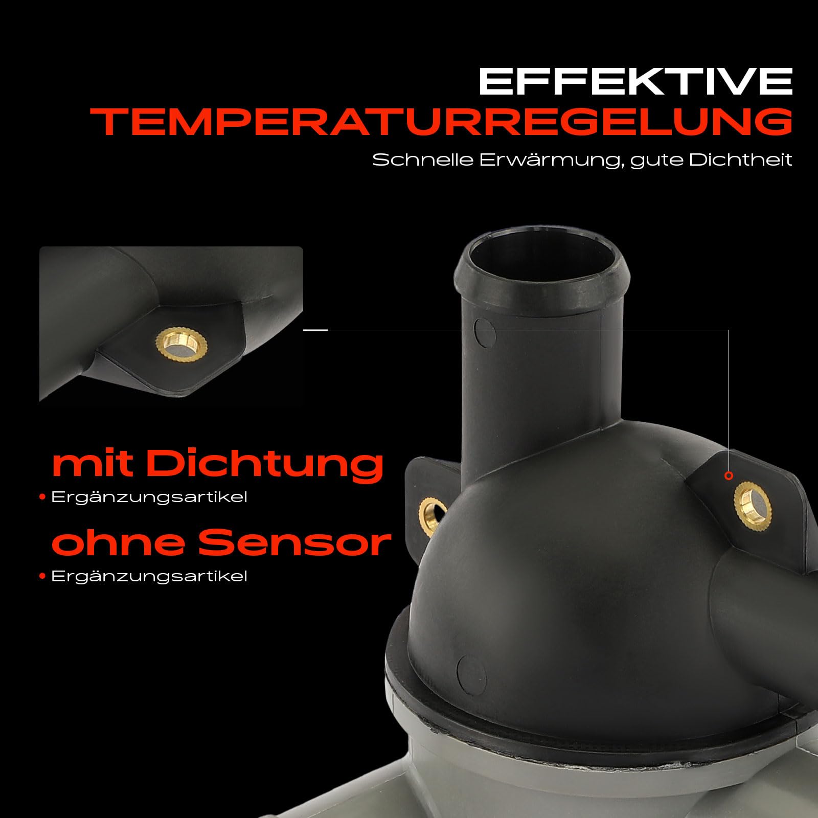 Frankberg Termostat obudowa termostatu kompatybilna z 350 377 MAG MPI Alpha Br.a.vo Scorpion 350 377 MPI MIE SKI MPI MIE Horizon Replace# 863631T1,863444T2