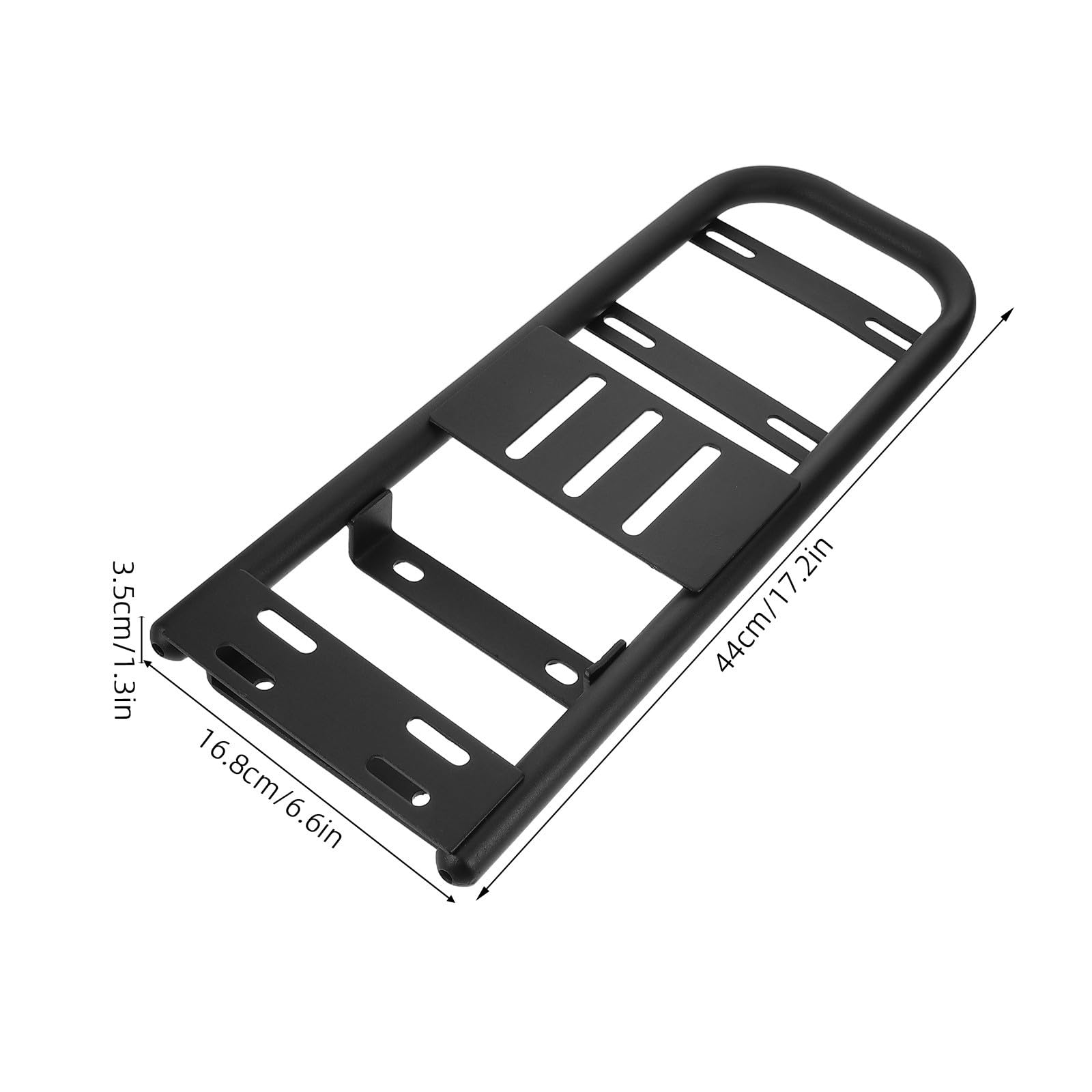 Porte-Bagages en Fer Arrière Noir pour Vélo Électrique Support Allongé | Structure Stable, Usage Voyage et Trajets Quotidiens, Compatibilité Large Ebike