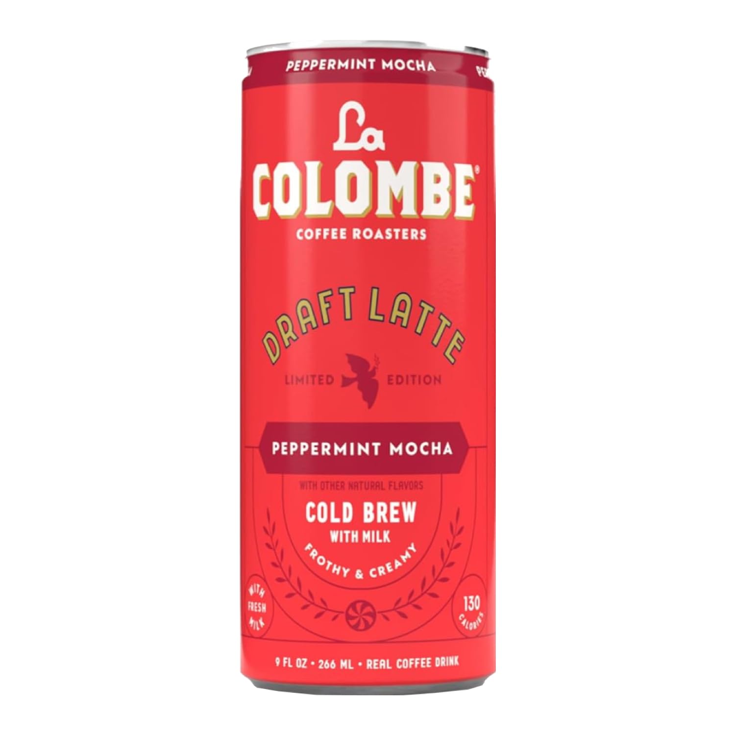 La ColombePeppermint Mocha Draft Latte 12 pack, Cold-Pressed Espresso And Frothed Milk, Dark Chocolate Made With Real Ingredients Grab And Go Coffee