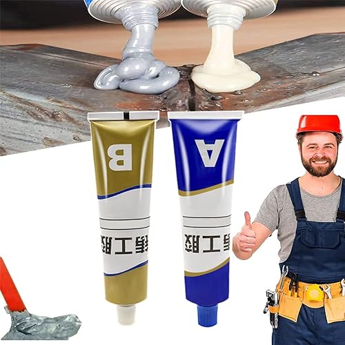 Fullkk Magic - Relleno de soldadura de metal líquido resistente a altas temperaturas, pegamento de reparación de fundición de electrodomésticos,