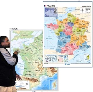 Teacher's Discovery Two-Sided Essential Classroom Map of France with Updated Regions
