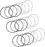 Vista 1 de Cuerdas de guitarra clásica, 3 juegos completos con nailon negro para E-1st B-2nd G-3rd y núcleo de nailon plateado herida de cobre para D-4th A-5th