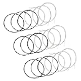 Classical Guitar Strings 3 full sets with Black Nylon for E-1st B-2nd G-3rd and Nylon Core Silver-Plated Copper Wound for D-4th A-5th E-6th