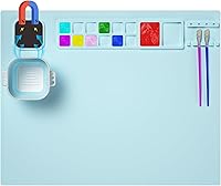 Vista 1 de Creator - Tapete de pintura de silicona de 20 x 16 pulgadas con taza, hoja antiadherente para fundición de joyas de resina, arte, bricolaje, dibujo