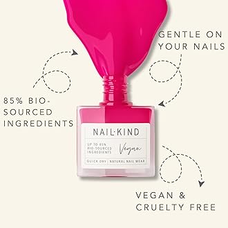 Nail Polish Pink Fuchsia 8 ml-Own It, Vegan Quick Dry Nail Varnish, Long Lasting Chip Resistant Manicure, PETA Certified Cruelty Free, High-Shine Finish-by NailKind