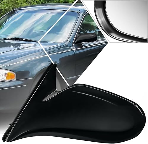 Izquierdalado del conductor Espejo de puerta de visión lateral de ajuste manual de estilo de fábrica compatible con Mazda 626 98-99