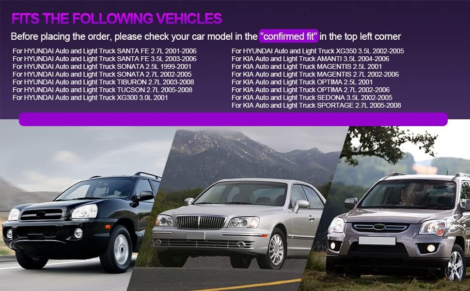 Miniatura 8 de Nuevo reemplazo de arranque para Santa Fe 4Door 3.5L LX 2004-2005 para Santa Fe 5Door 2.7L GL 2001, AZHZ Electrical Starter SMN0004