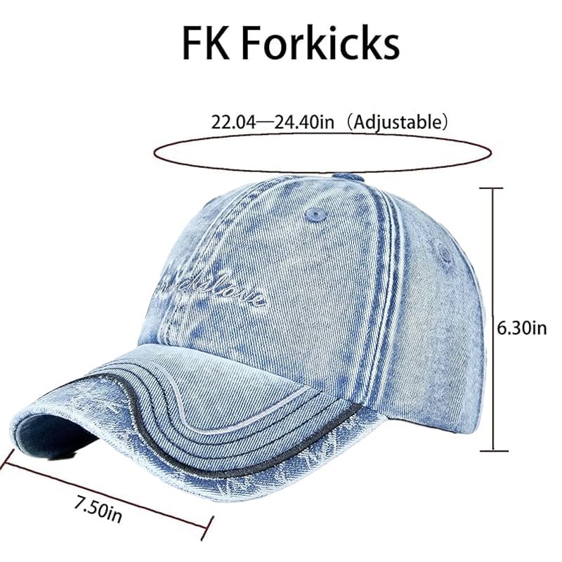 Image of Baseball Cap for Women Men - Adjustable Size Hat | Sun Protection,Colourfast,Moisture Wicking,Ponytail Hole,Wrinkle Free