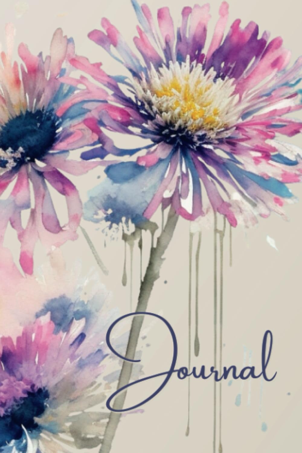 Floral Journal: Chrysanthemum Theme, 110 pages, 6x9