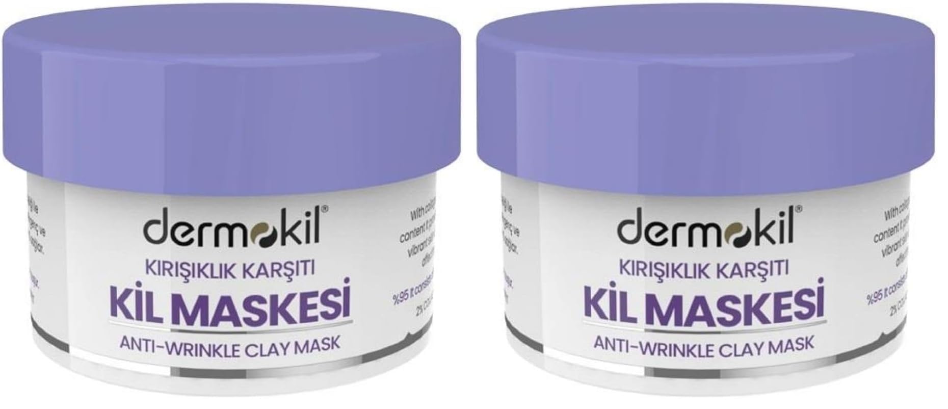 Dermokil Kırışıklık Karşıtı Kil Maskesi 50 ml 2li paket