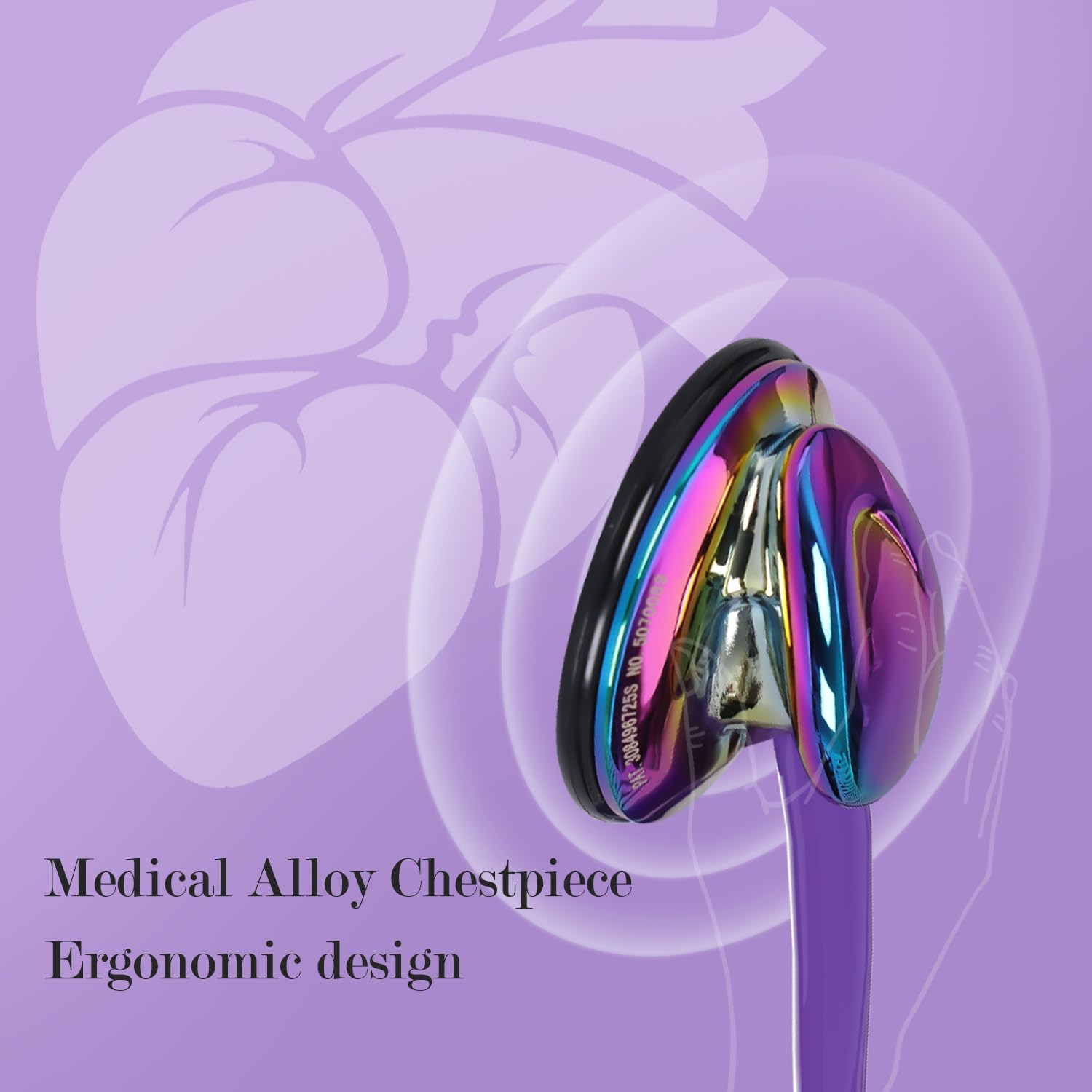 Rainbow Purple Stethoscope - Nurse Stethoscopes -3 Rainbow Purple Stethoscope - Nurse Stethoscopes -3