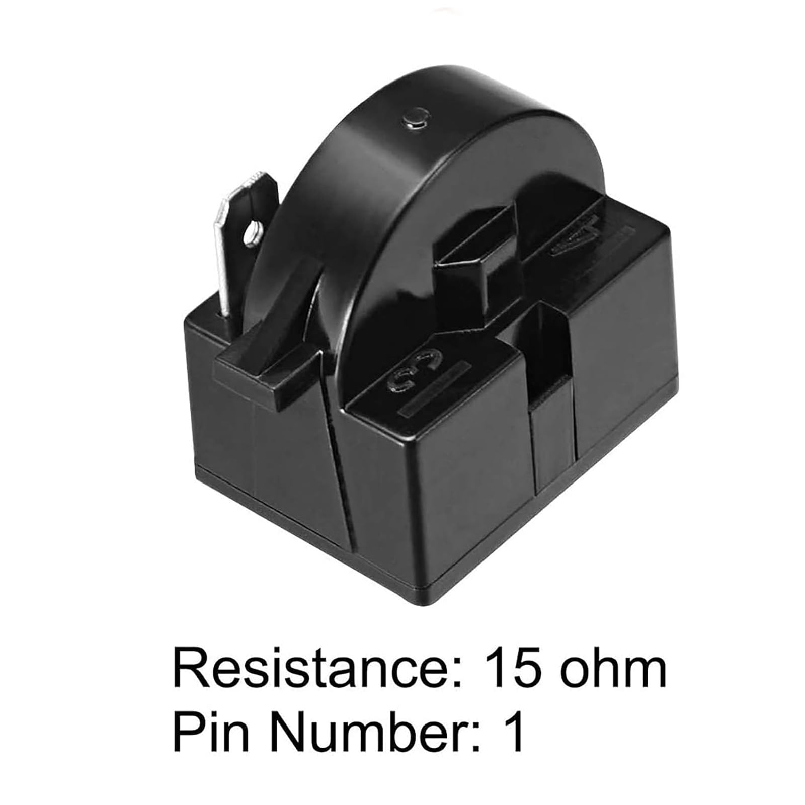 15 Ohm Widerstand 1 Pin PTC Starter Relais, Kühlschrank Ersatzteile Gefrierschrank Kompressor Widerstand für Mini-Kühlschränke, Kompaktkühlschränke,Tiefkühlschränke, Weinkühlschränke