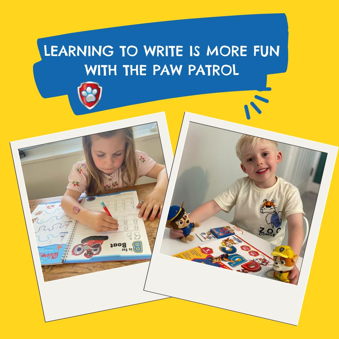 Paw Patrol My First Pre-Writing Skills Libro de actividades | Primeros pasos de escritura a partir de 2 años | Construye control de lápiz | Habilidades de preescritura | [encuadernado en anillo] 52