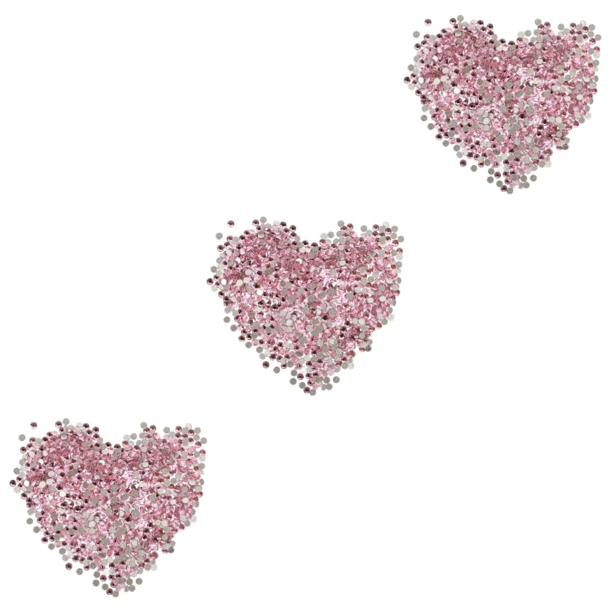 FRCOLOR 3pezzi Rhinestones Piatte Per Unghie Decorazioni Nail Art Facili Applicare Per Manicure e