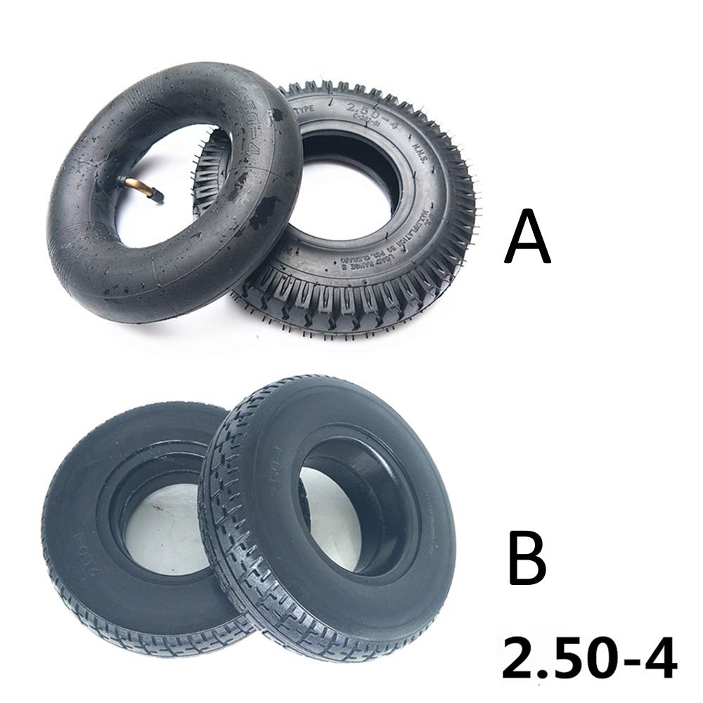 Neumáticos para scooter eléctrico todoterreno, neumáticos antideslizantes resistentes al desgaste de 8 pulgadas 2.50-4, neumáticos neumáticos para triciclo eléctrico/scooter antiguo, los neumáticos só
