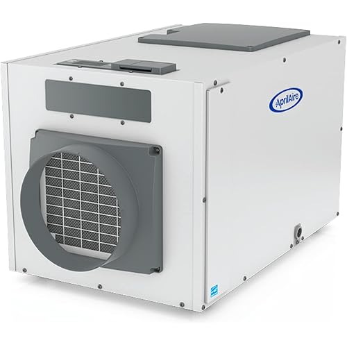 AprilAire E130 Pro 130-Pint Whole-House Dehumidifier, Energy Star Certified, Commercial-Grade for Basement, Crawlspace or Whole House up to 7,200 sq. ft.