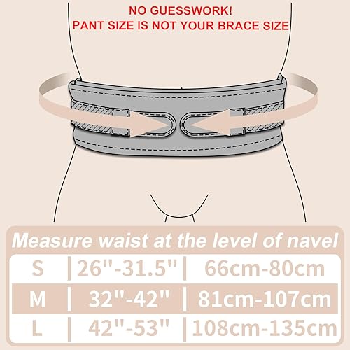 Miniatura 8 de Soporte de espalda delgado y estrecho para dolor de espalda baja, mujeres y hombres, cinturón de apoyo de espalda ligero y delgado para ciática,