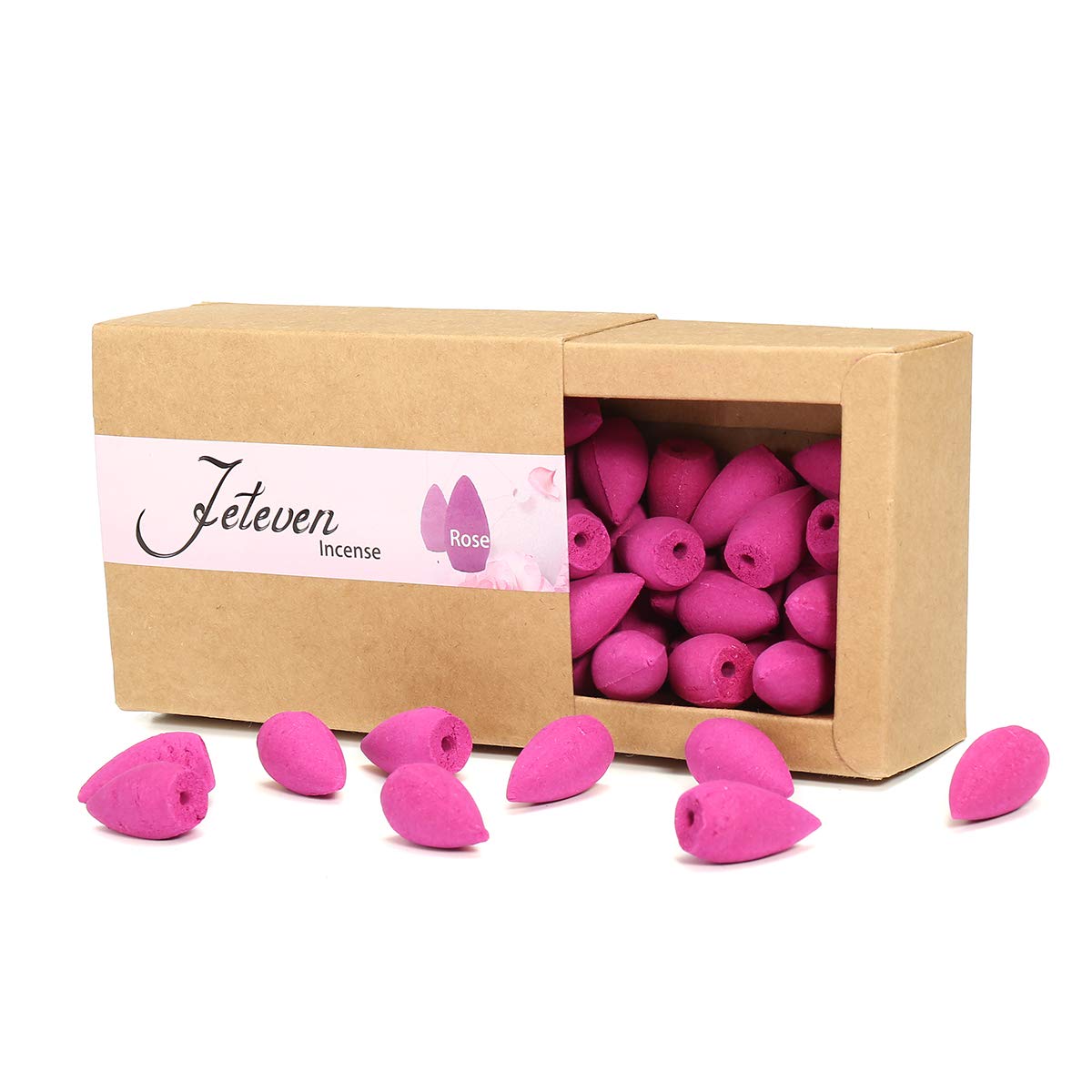 120Pcs 3 Box Backflow Weihrauchkegel Sandelholz Lavendel Rose Gemischte Natürliche Räucherstäbchen Küche Weihrauch Duftende Kegel Dekorationen