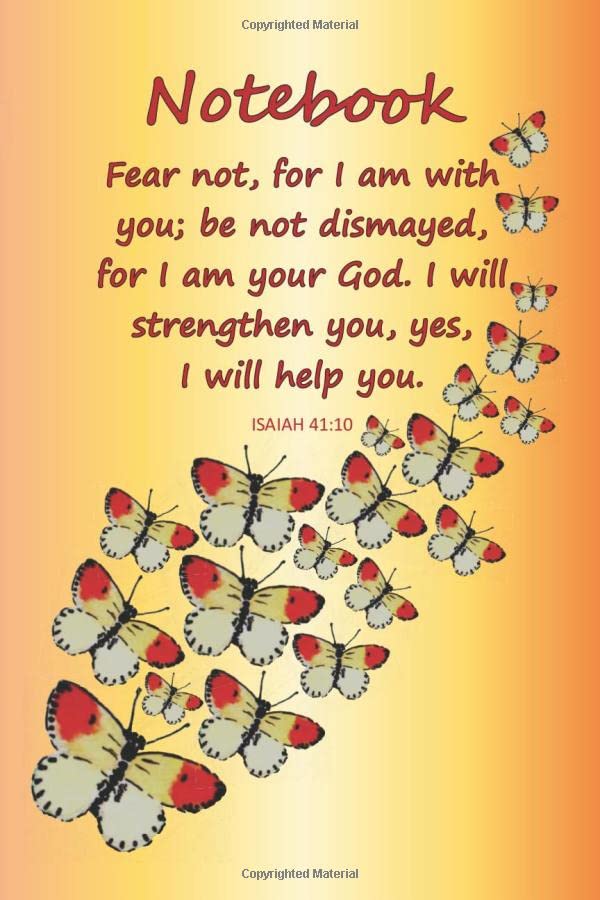 Notebook: Bible Verses Notebook - Isaiah 41:10