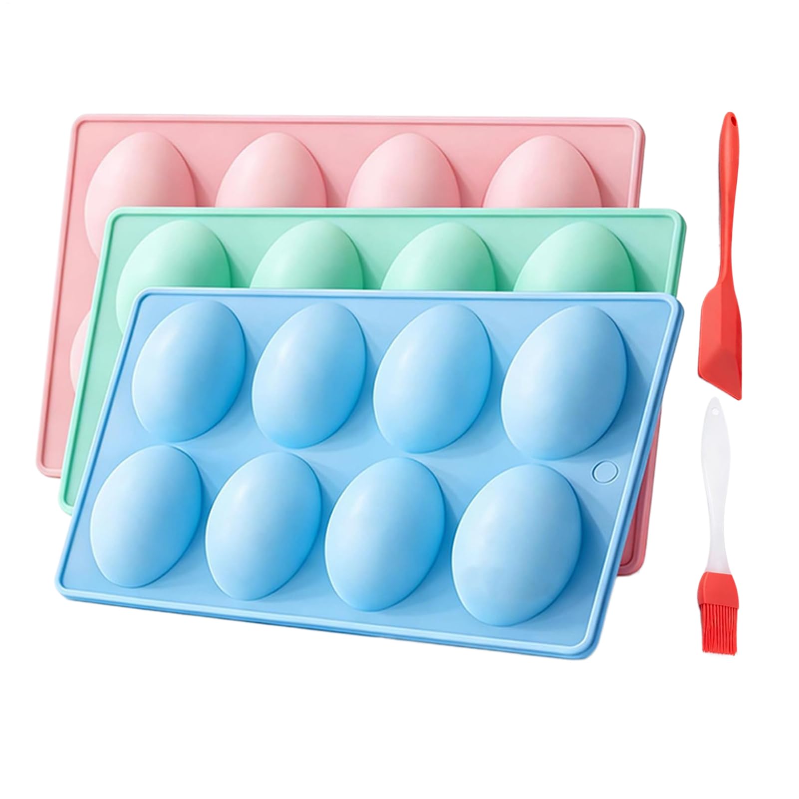 Moldes de silicona de Pascua con utensilios de repostería de alimenticio para hornear dulces