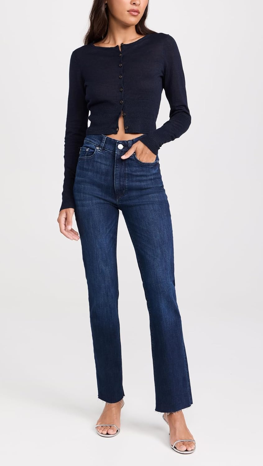 DL1961 Women's Halle Instasculpt Straight Jeans - High Rise