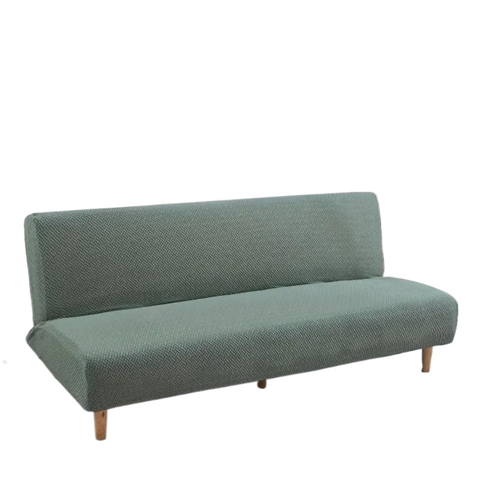 DHYUACN Armless Sofa Slipcover Jacquard Sofa Bed Covers Armless Cover Without Armrest for Living Room Stretch Folding Home Couch Slipcovers(Color 5,S)