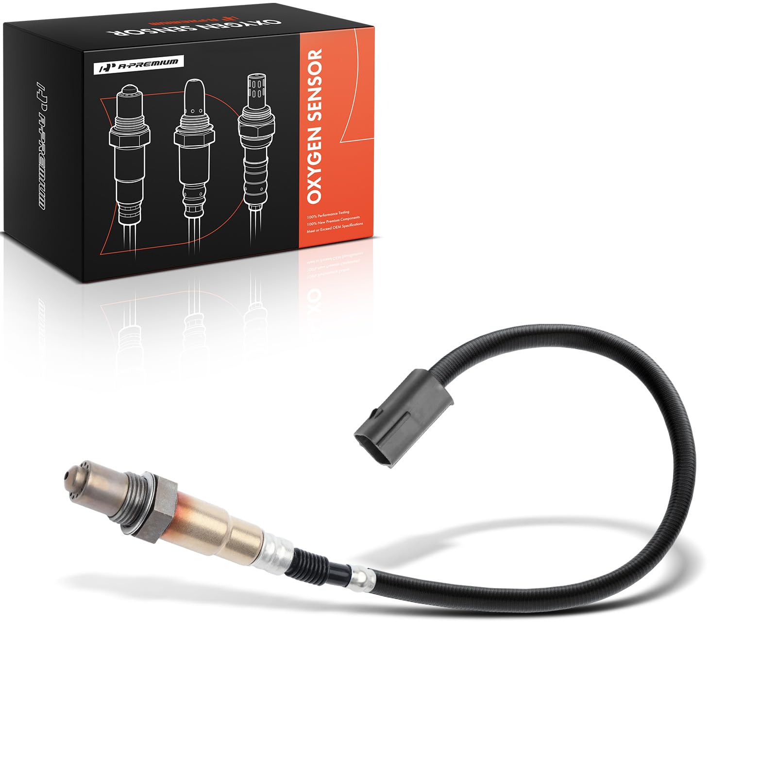 A-Premium O2 Oxygen Sensor for Hyundai Elantra 2010-2012 (2010 Elantra, Vin E Only) Tiburon 2007-2008 Kia Soul 2010-2011 I4 2.0L Upstream 4 wires 4 Terminals-image-1