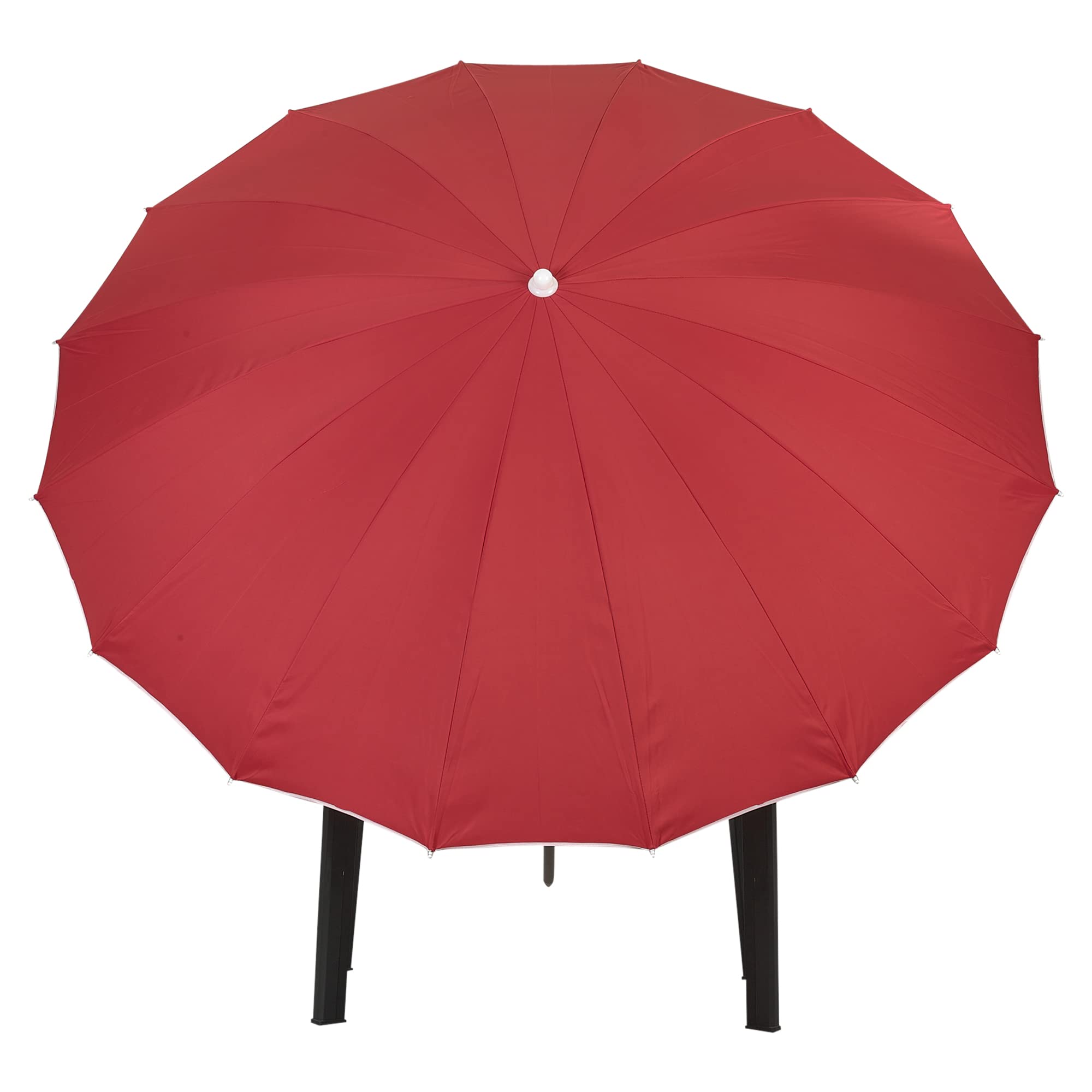 Urbnliving Red 2.4M Round Outdoor Garden Sun Shade Parasol Canopy (Red)