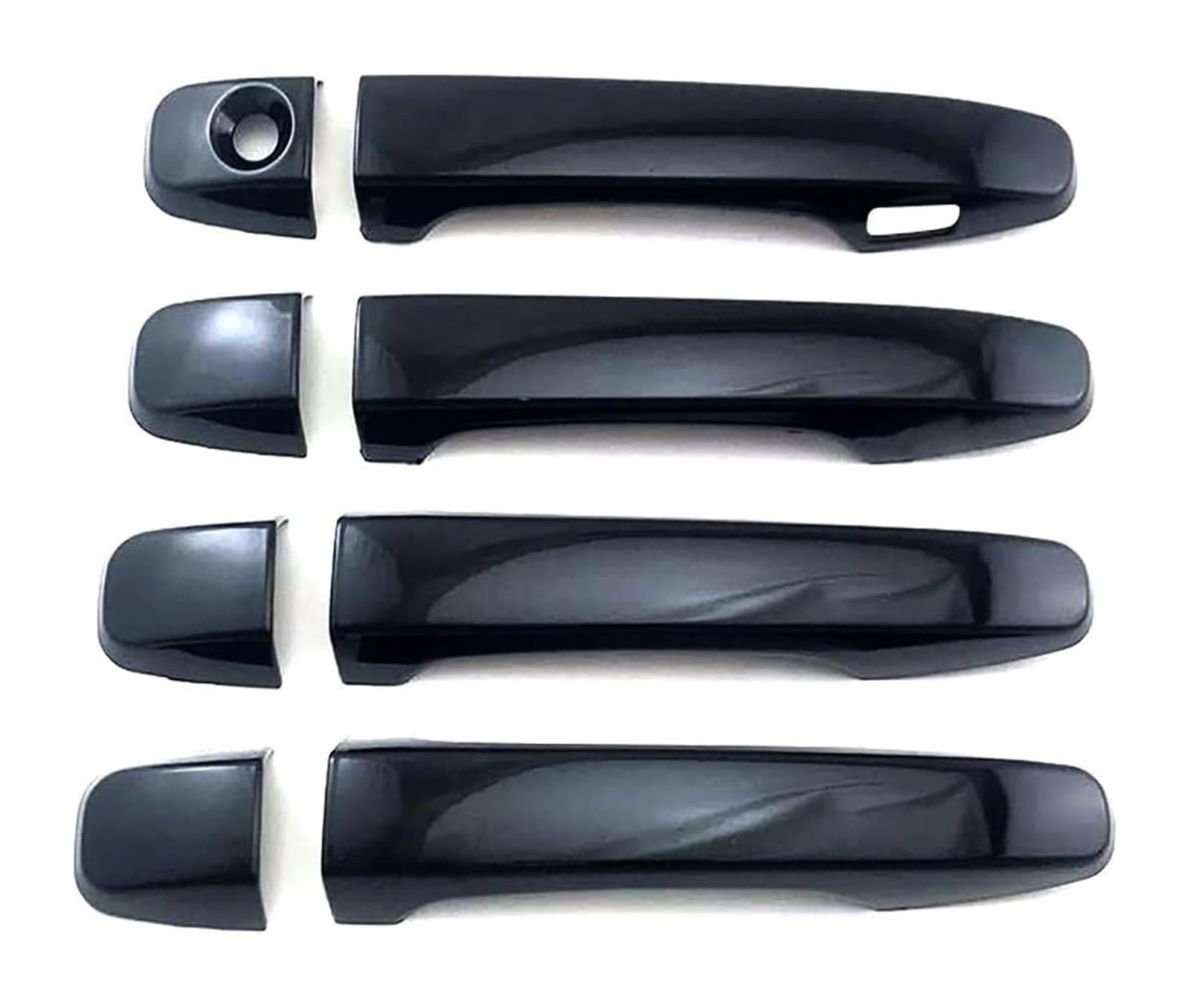 Ysbvblrmrv Bright Black Car Outside Door Handle Cap For Corolla For Fielder 2012-2023 Single Hole 1-Smart Door Handle Bowl Anti-Scratch Protection(Bright Black)