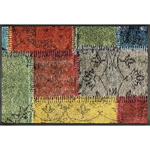 Felpudo Wash&Dry Vintage Patches Acrílico Libre de PVC Cover