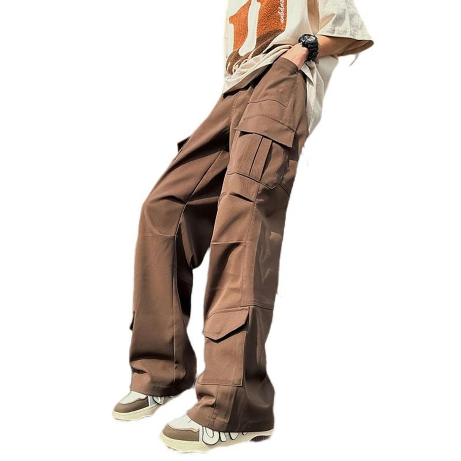 Pantalones de seda de hielo que evitan el calor y las arrugas en hombres XL modernos