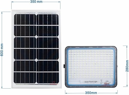 Miniatura 4 de RuggedGrade 10.000 lúmenes  Cobalt Serie M 300 W Luz de inundación solar  Reflector LED solar  Sin movimiento  Modos de control remoto o automático