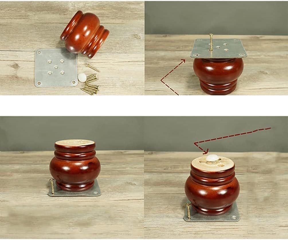 4 pezzi Gambe for tavolo Piedini di ricambio for poltrone e mobili(D)