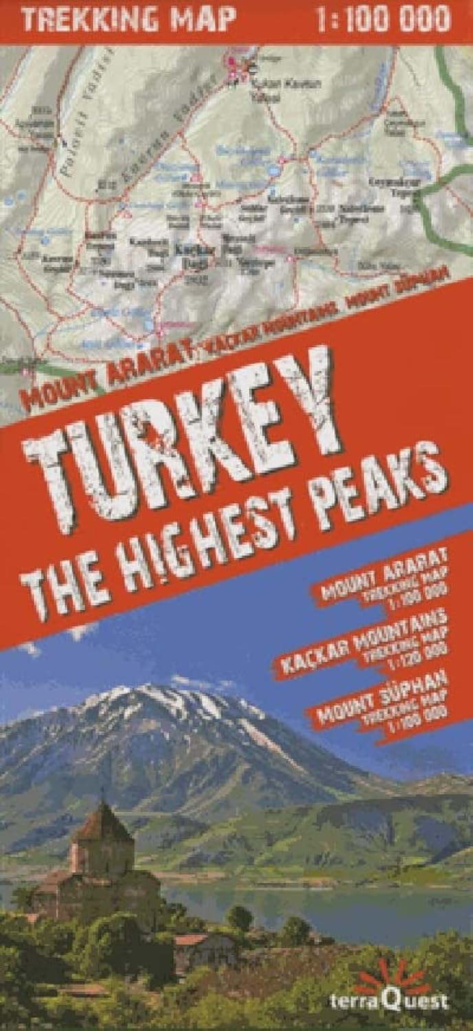 terraQuest Trekking Map Turkey Amazon.co.uk terraQuest 9788361155294