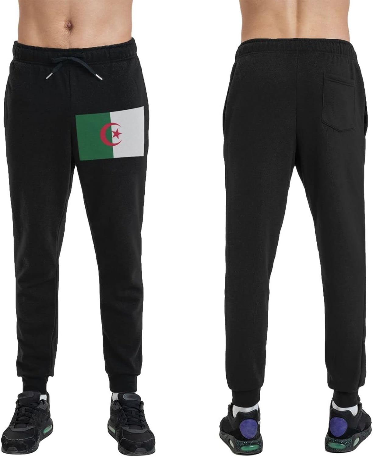 Algerian Flag Sweatpants Men's Pants with Pockets Sleep Bottoms Sports Casual Pants