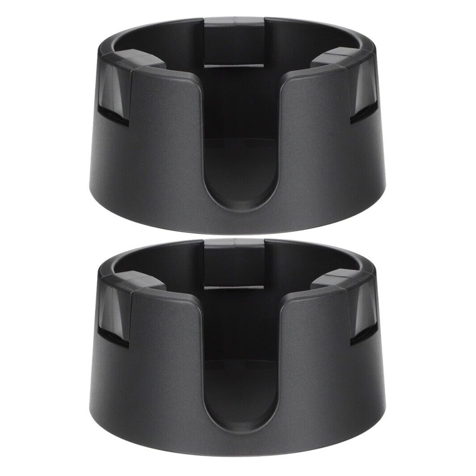 Xuanqingyi Store 2 szt. 11,3x5,3 cm Plastikowe czarne biurko Puszka Uchwyt na kubek Anti-rozlanie Mata wodna Kubek na napoje Stojak Uchwyty samochodowe