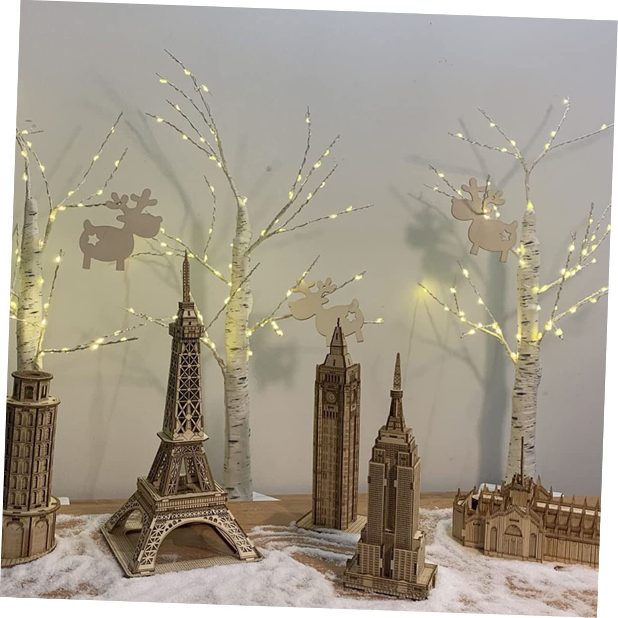 BESPORTBLE Puzzle 3D en Bois à Fabriquer Soi-même pour Garçon et Filles, Modèle Bâtiment Célèbre de New York, Améliore la Créativité, Matériau Synthétique, Présent et Décoration Unique