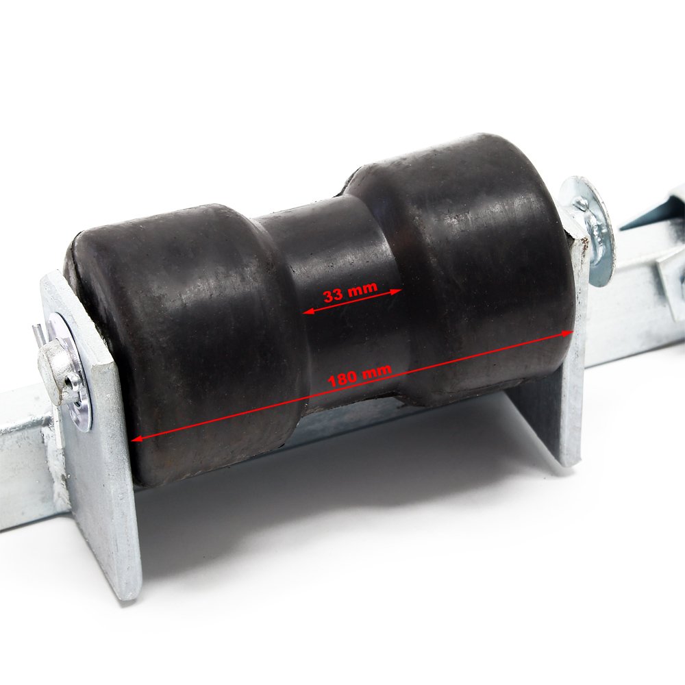 WilTec Porte-Bateau avec Rouleaux de quille Aide manœuvre Centrage Embarcation Chargement