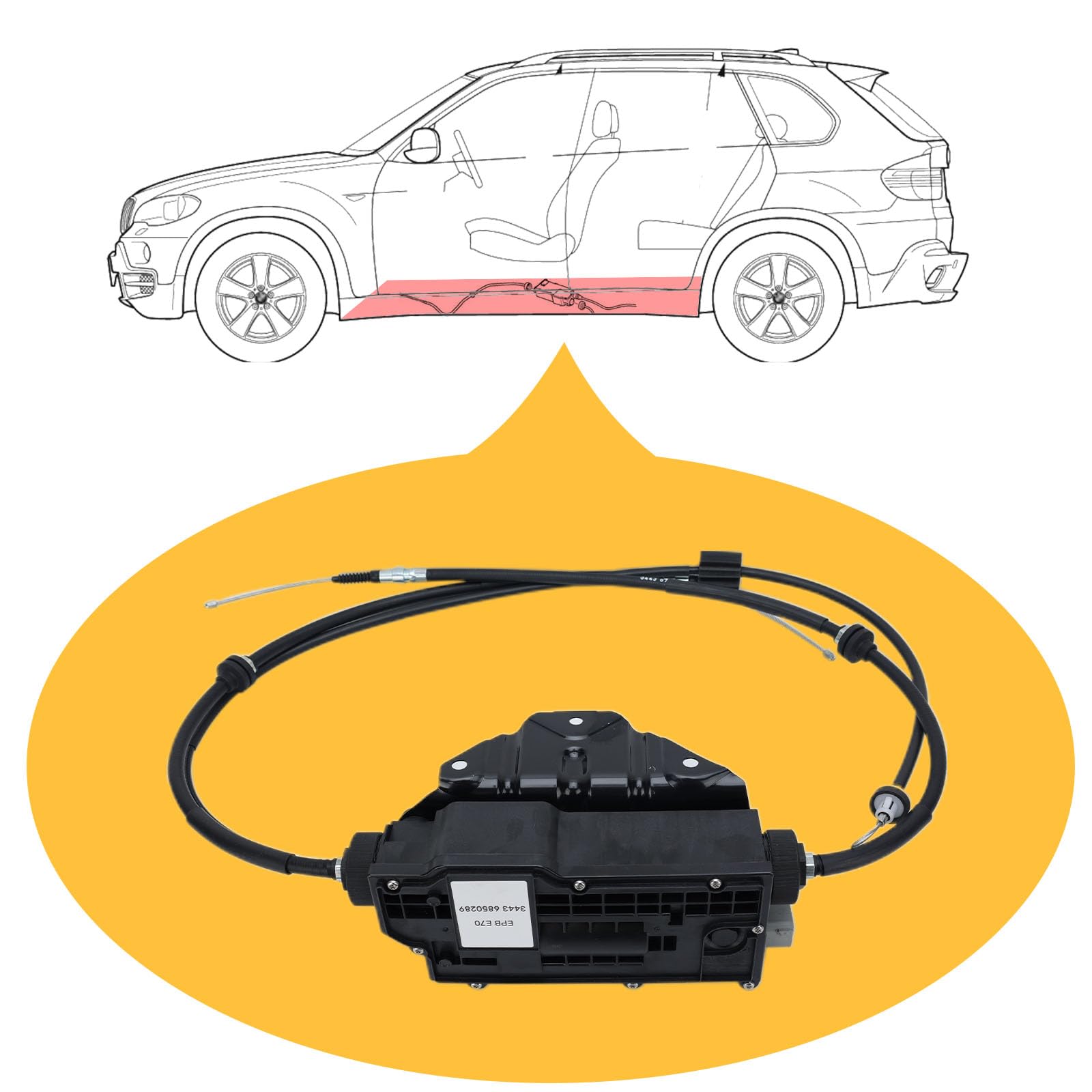 Elektrische Feststellbremse Aktuator Steuermodul für BMW X5 E70, X6 E72, Handbremse
