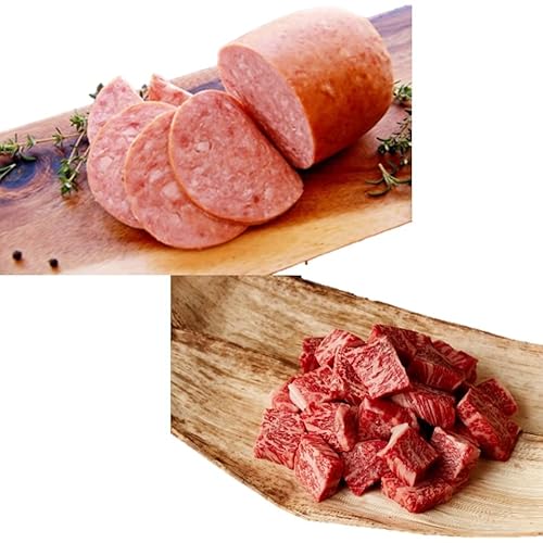 米沢牛カットステーキ250g + ボロニアソーセージ400g