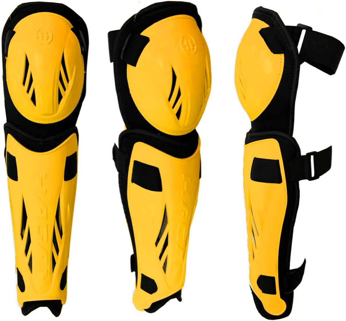 Hagan Hockey H-5.0 Shin Pad Adjustable Gear for Enhanced Agility and Durable Protection in DEK Street and Ball Hockey Indoor Outdoor Play