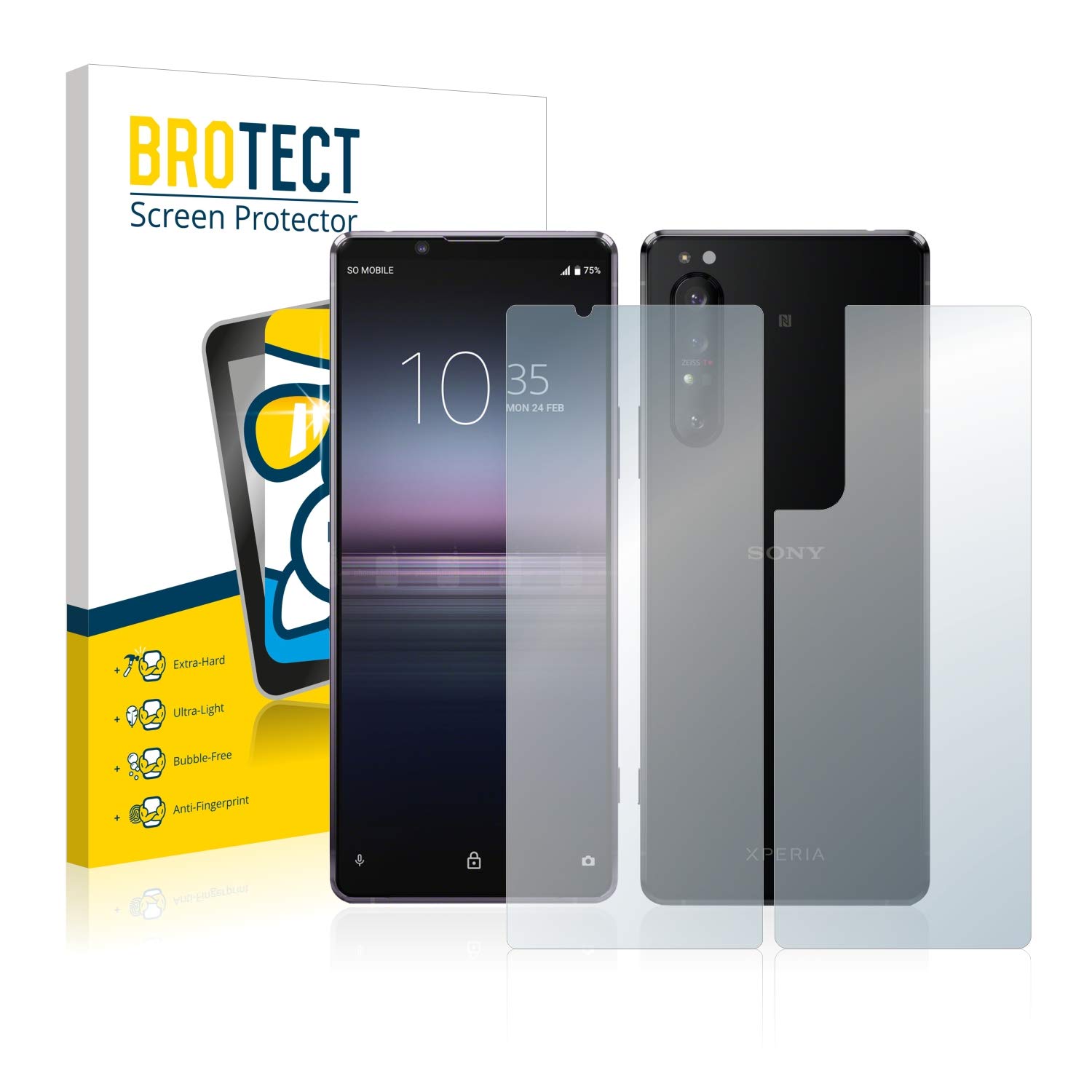 Anti-Riflesso Vetro Pellicola Protezione per Sony Xperia Pro-I Proteggi