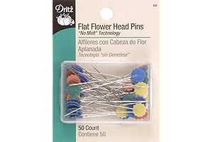 Dritz 68 Flower Head Pins for Quilting, 2-Inch (50-Count)