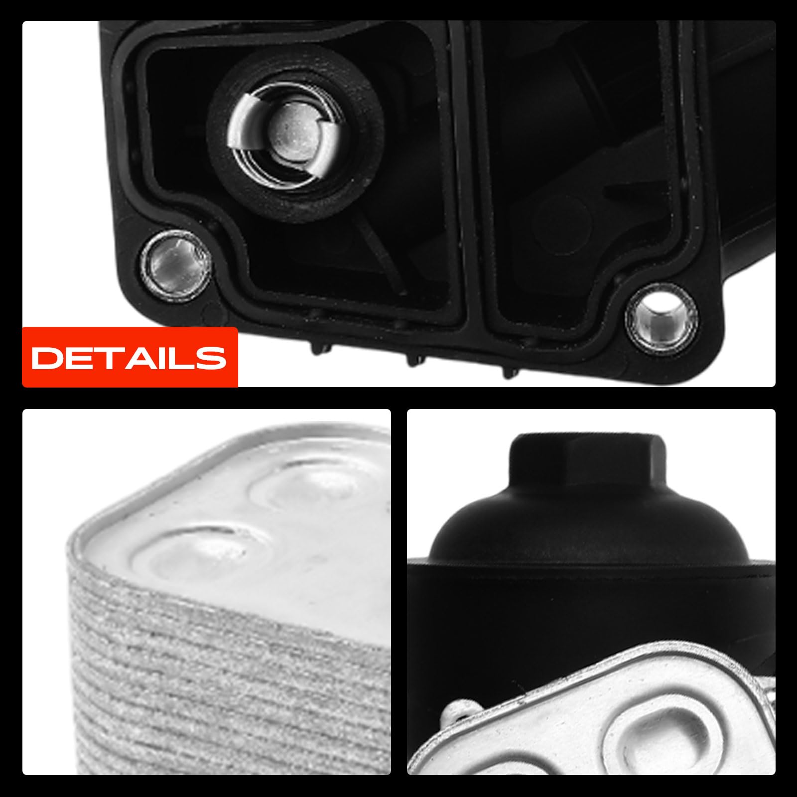 Frankberg Radiatore dell'olio Compatibile con Polo 6C1 6R1 1.2 TDI Ibiza IV 6J5 6P1 1.2 TDi Ibiza IV ST 6J8 6P8 1.2 TDi Fabia II Combi 545 1.2 TDI R.o.o.m.s.t.e.r 5J7 1.2 TDI 03P115389,03P115389B