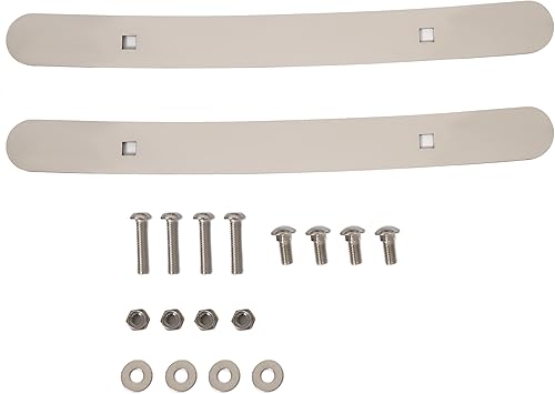 Miniatura 5 de HECASA Soportes de luz para guardabarros delanteros compatibles con Peterbilt 388 389 Double JJ Blinker Bar Ribbed Guard Brace Par de soportes de