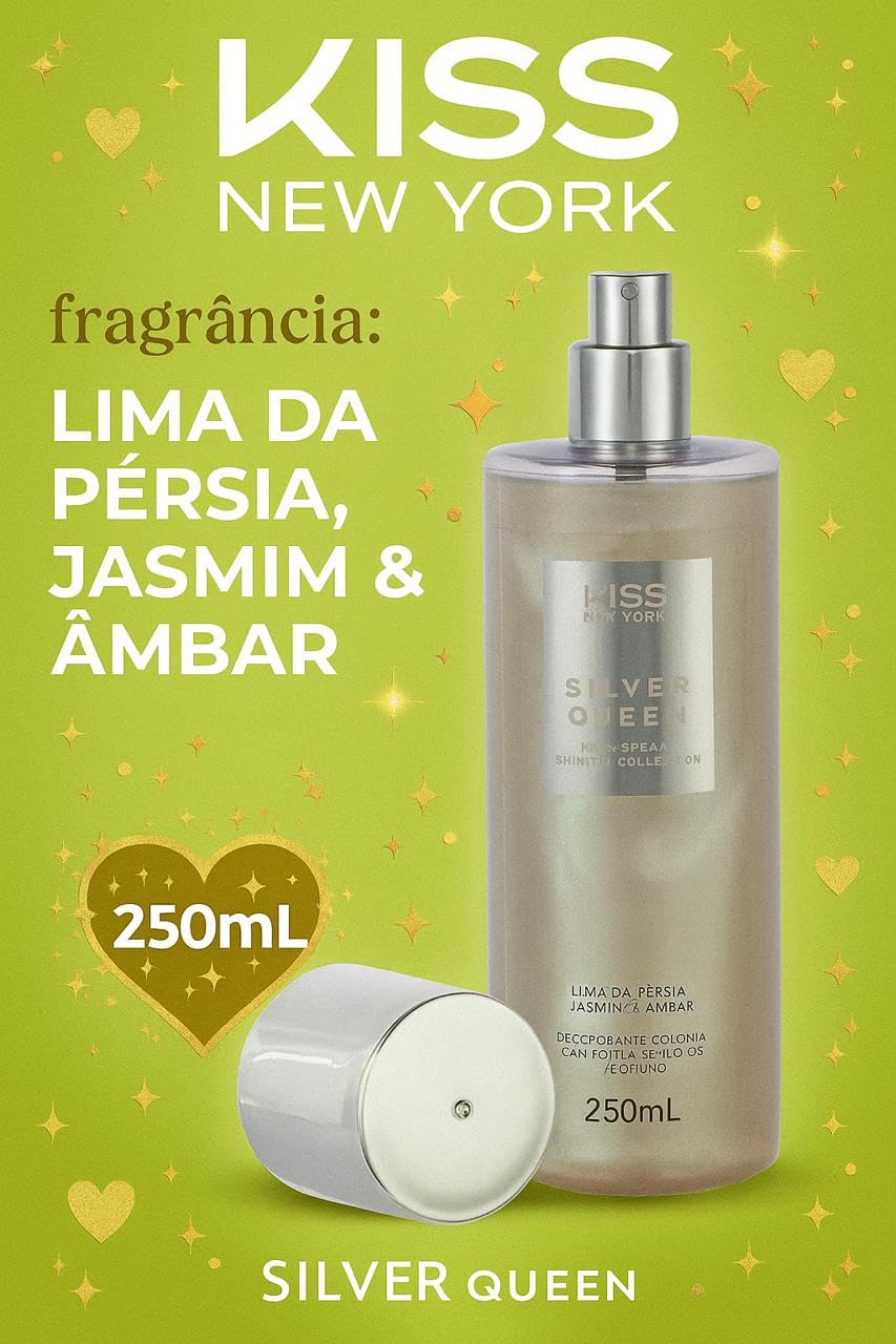 Body Splash Silver Queen, Notas de Lima da Pérsia, Jasmim e Âmbar
